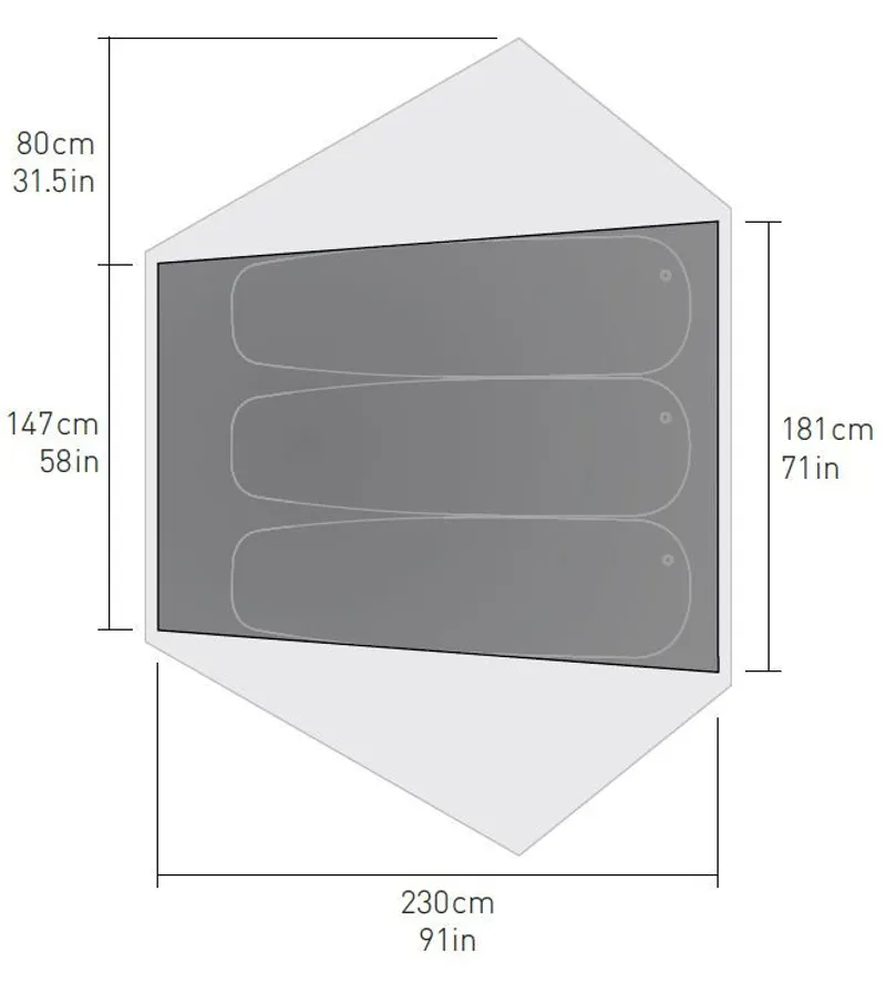 Sea To Summit Telos TR3 PLUS Tent Package - Green-3